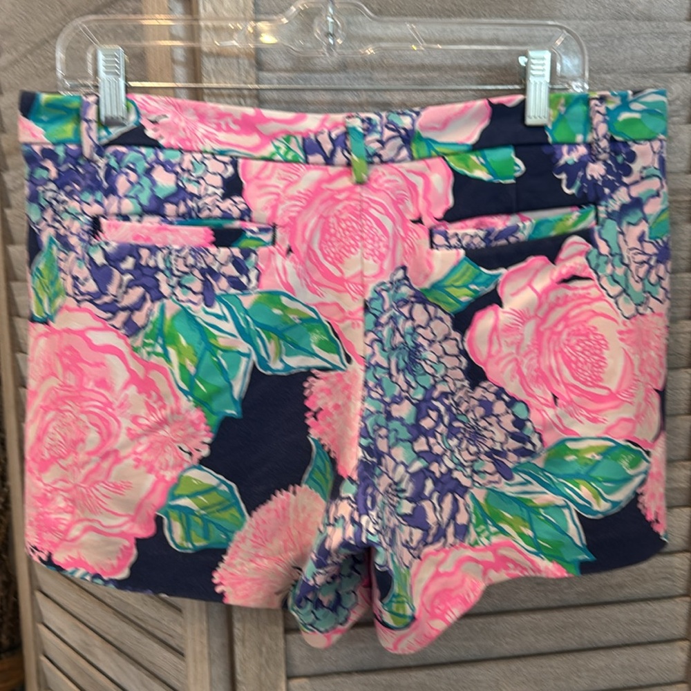 Lilly Pulitzer Women’s Callahan Knit shorts high tide Floral Print size 8 - Picture 5 of 11